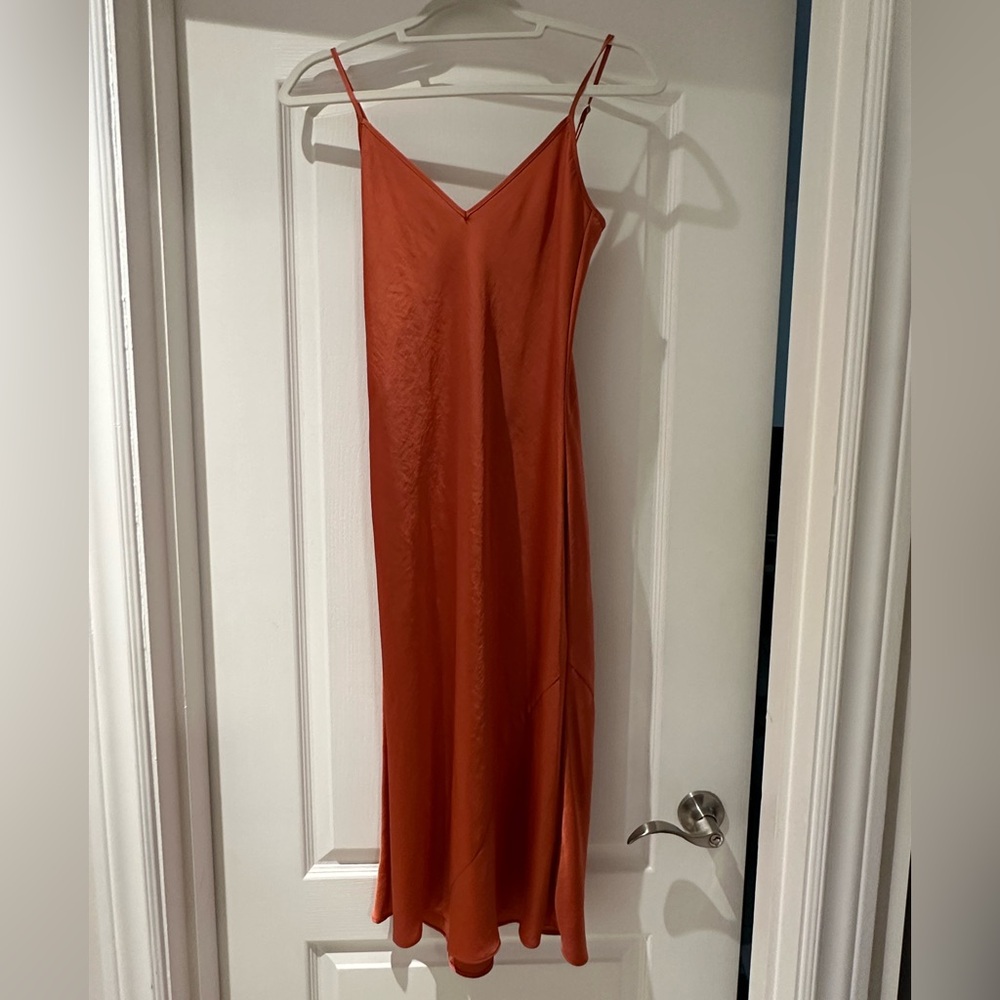 Wilfred Only Slip Dress in burnt Orange